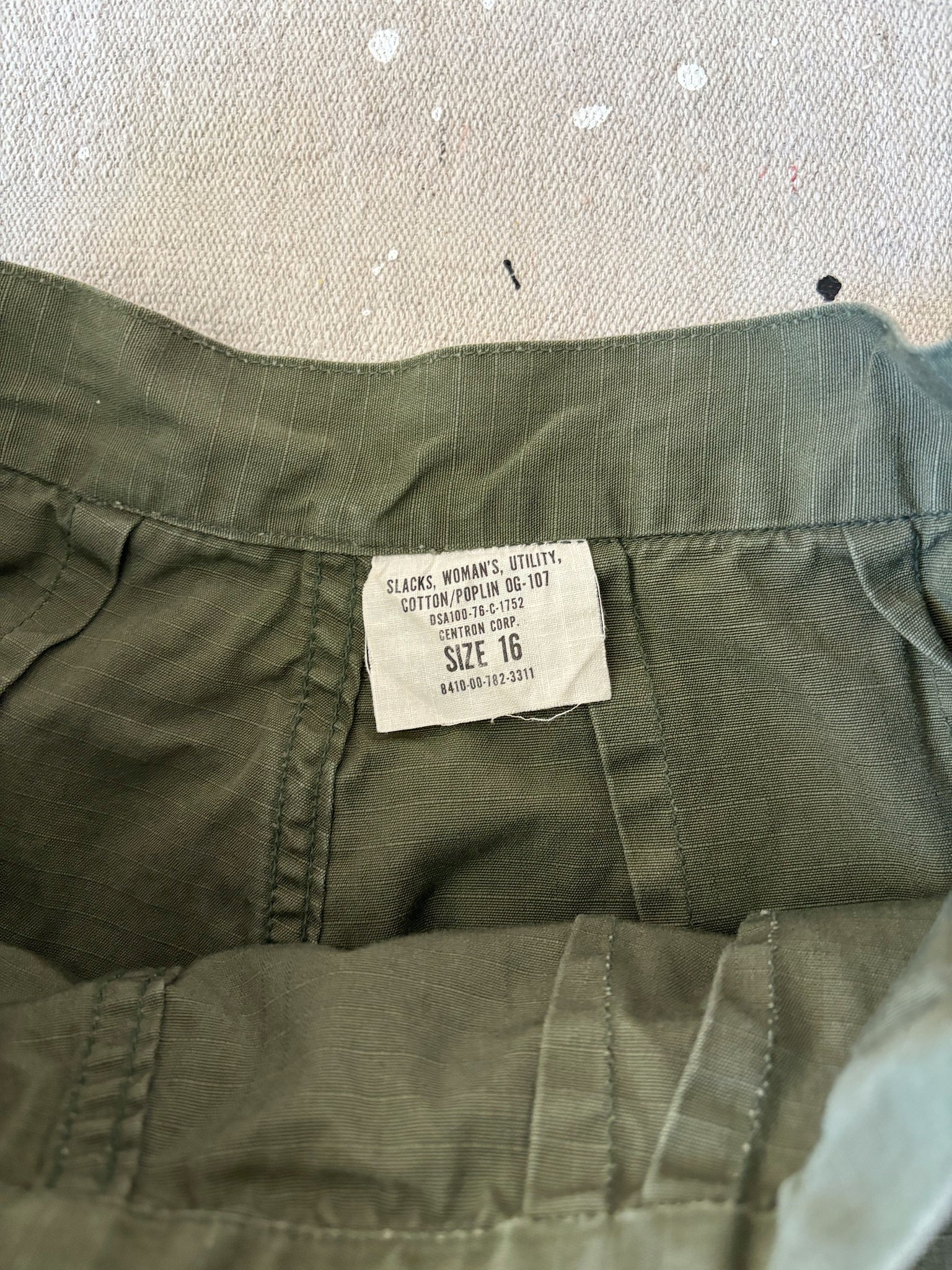 70's OG 107 Women's Military Trousers (25"-27")