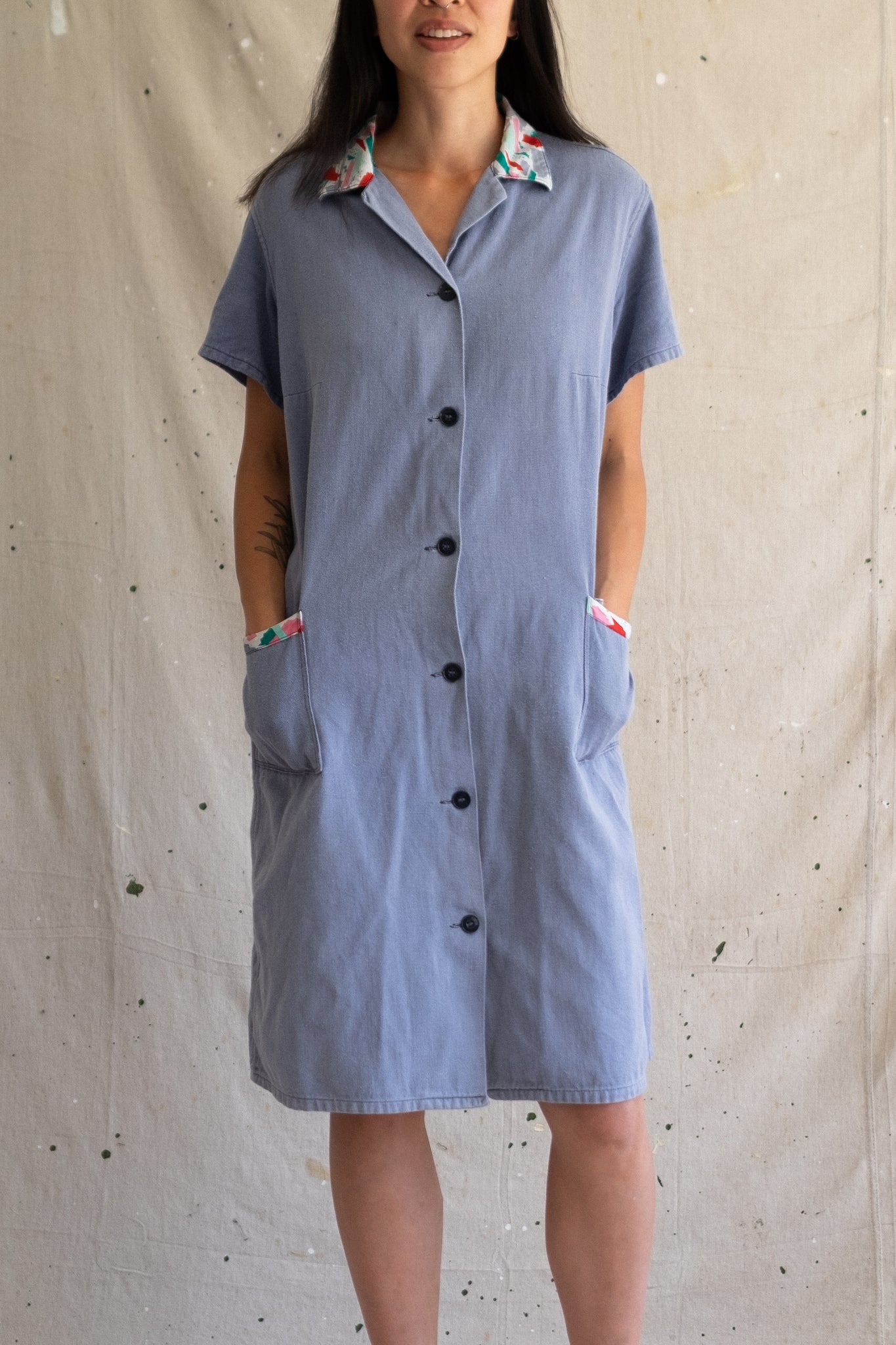 Sun Faded Chore Dress