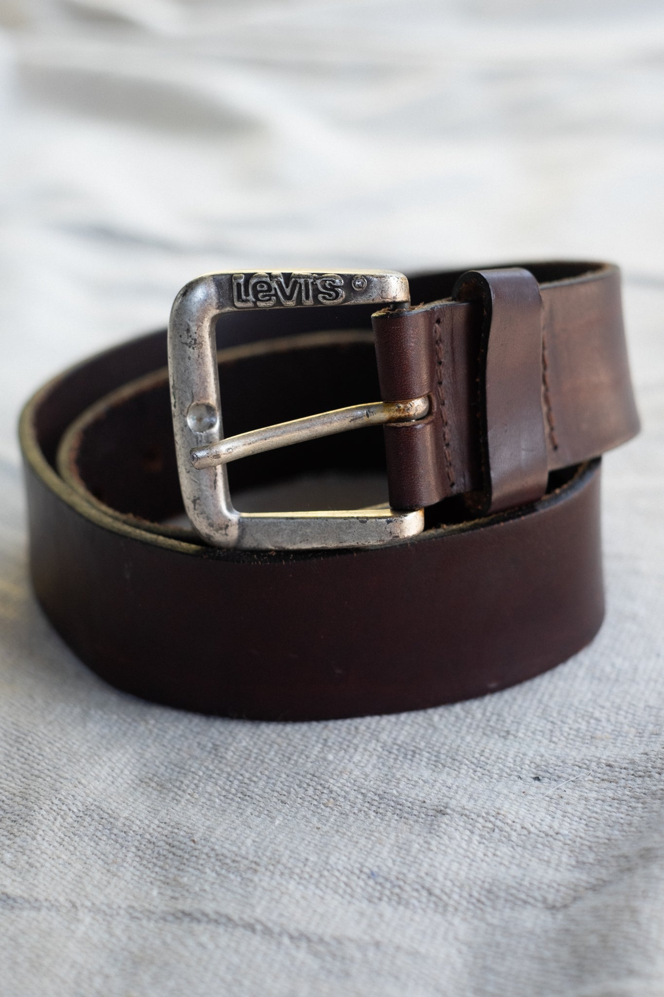 Vintage Levi's Brown Leather Belt (27"-31")