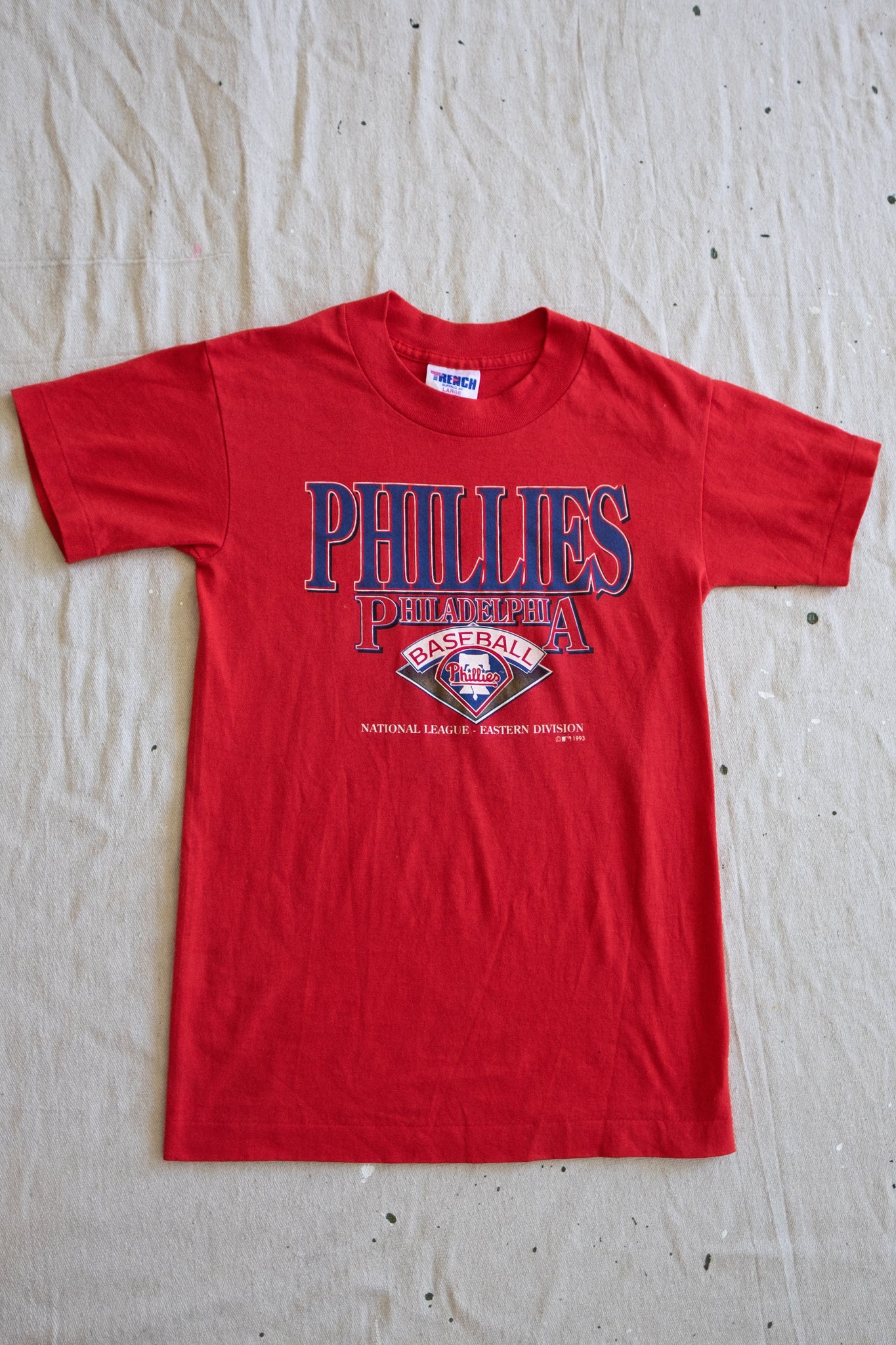 90s Phillies Baseball T-shirt - XXS/XS