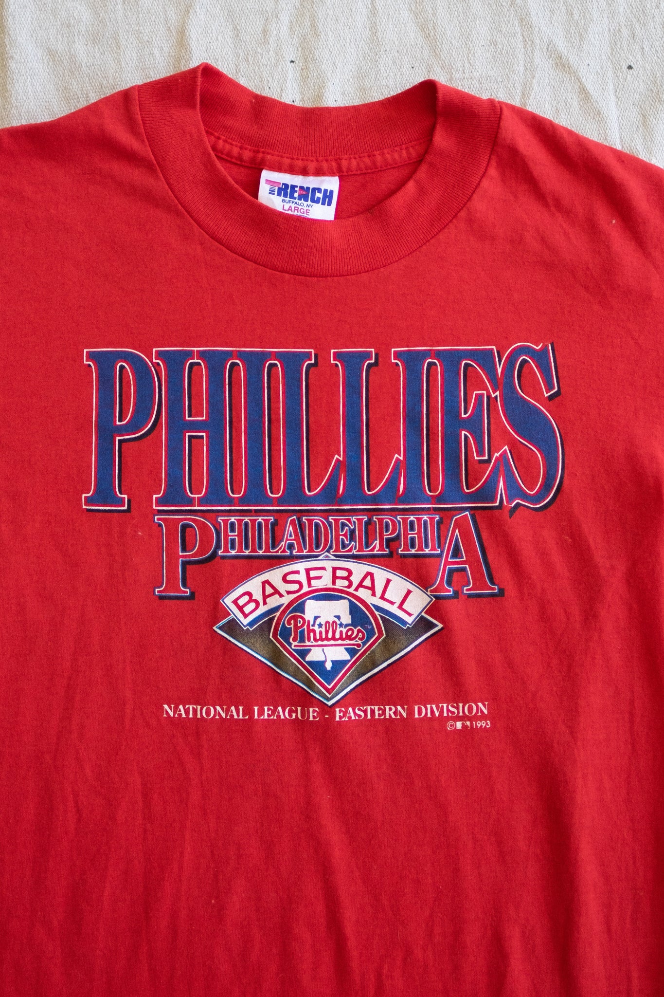 90s Phillies Baseball T-shirt - XXS/XS