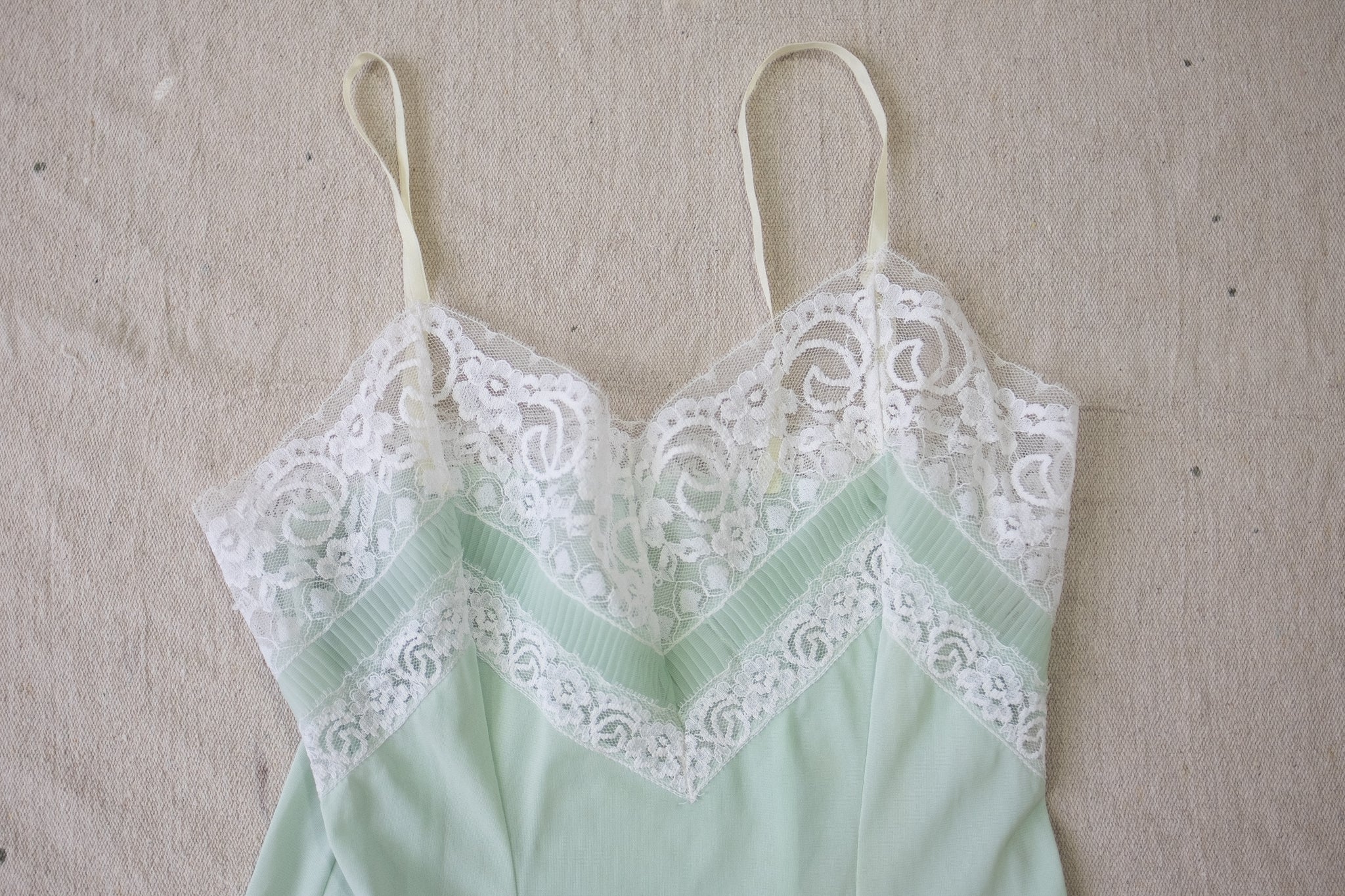 Vintage Green Slip - S