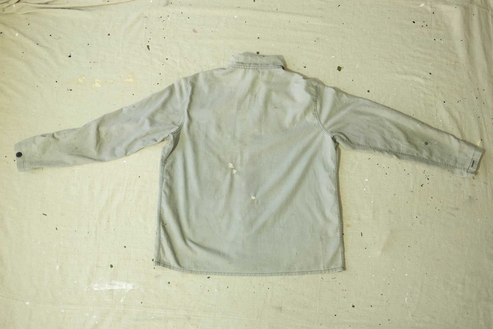 Grey Paint Splattered Chore Jacket - M