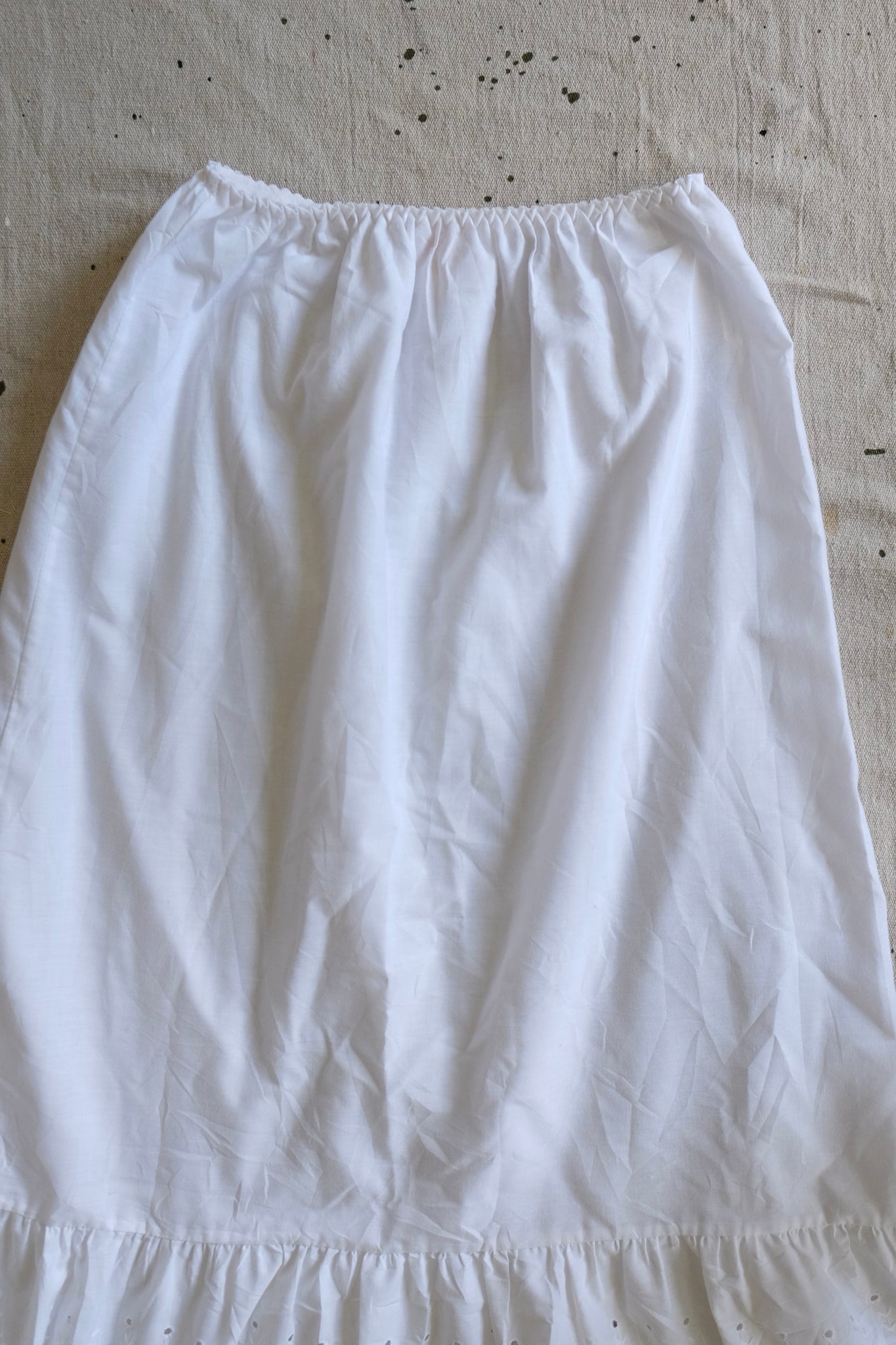 White Eyelet Petticoat / Skirt -XS - M