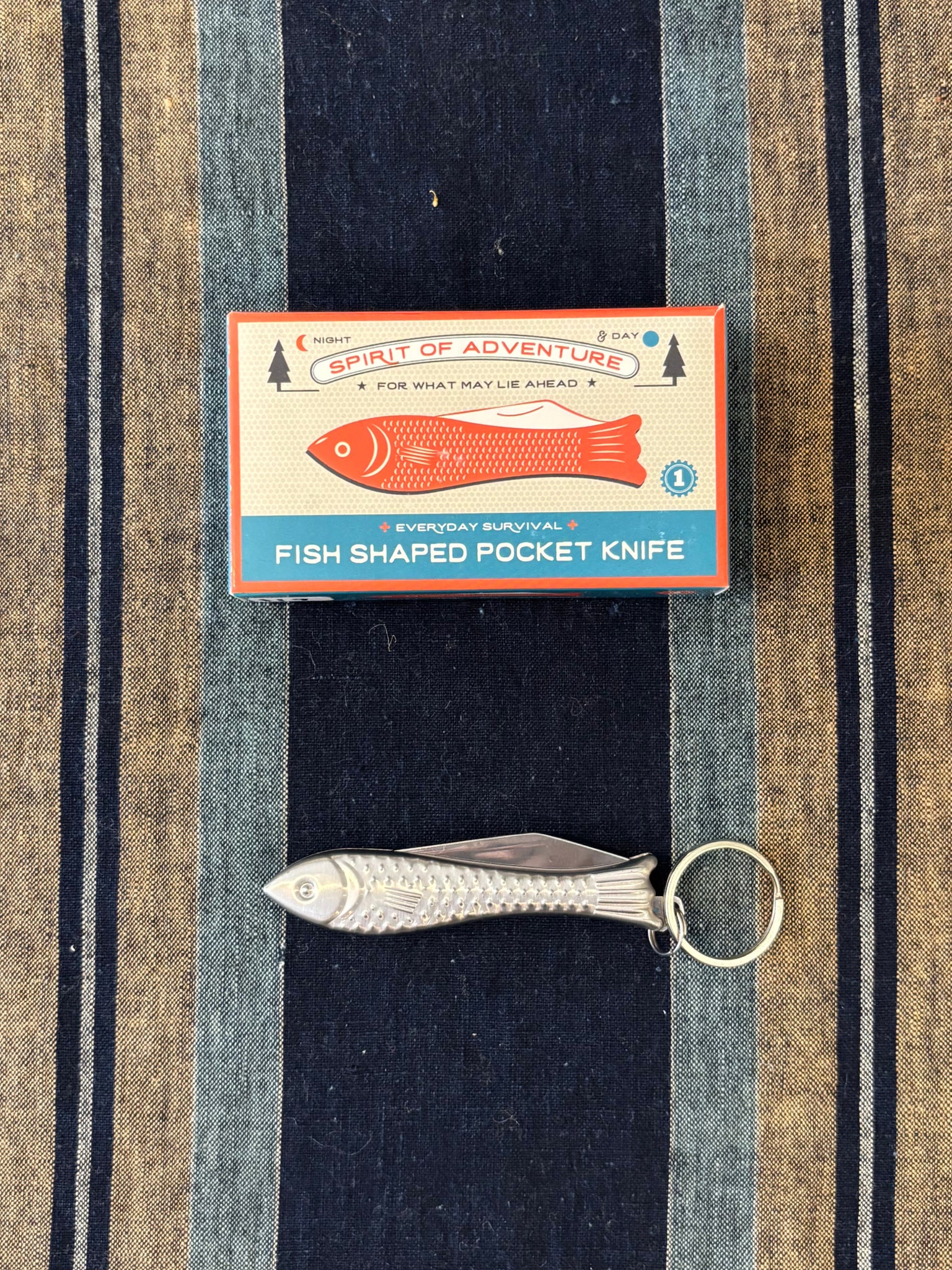 Fish Pocket Knife Keychain